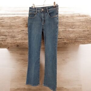 Classic Blue Straight Leg Jeans Full Length